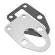 Proflow Fuel Pump Backing Plate, Suit Small Block Chevrolet, w/Gasket, Chrome Steel, Each - PFEFS-FPBP1 PFEFS-FPBP1