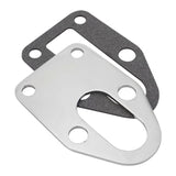 Proflow Fuel Pump Backing Plate, Suit Small Block Chevrolet, w/Gasket, Chrome Steel, Each - PFEFS-FPBP1 PFEFS-FPBP1