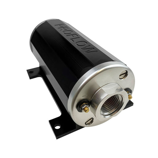 Proflow EFI Fuel Pump, In-Line, 600LPH, 1200HP, -12AN Ports, E85 Compatible, External, Billet Aluminium - PFEFS11001