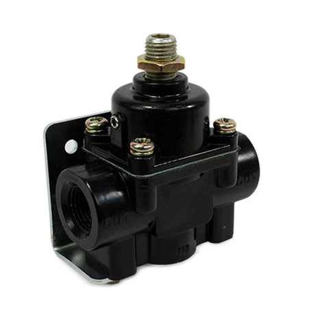 Proflow Fuel Pressure Regulator, Black Aluminium, 4.5-9 PSI, Universal, Each - PFEFS12803 PFEFS12803