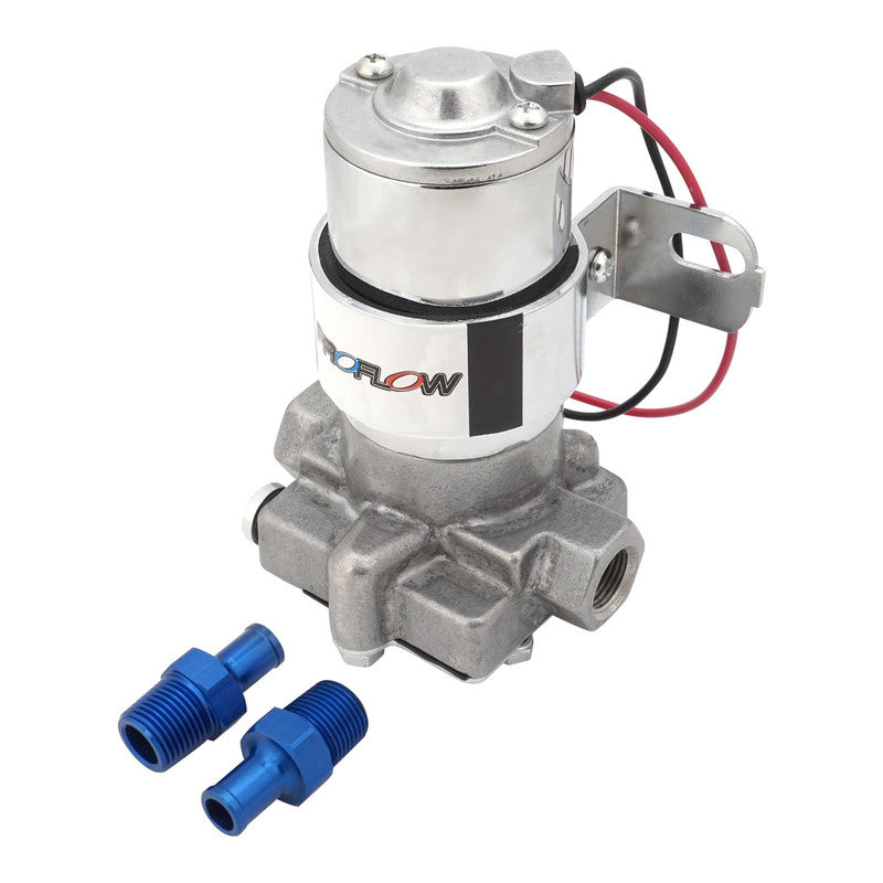 Proflow Fuel Pump, Electric, Rotor, Vane, Black, 140GPH, Cast Aluminium, 3/8 in. NPT, 14 PSI, Universal, Kit - PFEFS12815 PFEFS12815