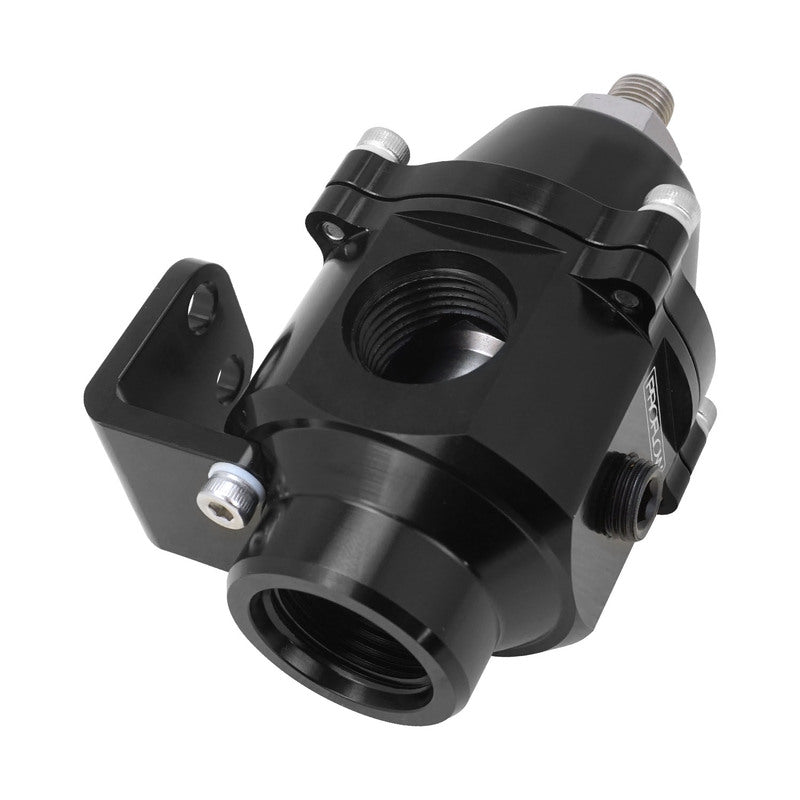 Proflow Fuel Pressure Regulator, Carburettor, 3-12 PSI, 2-Port, High Volume, AN8/AN10, Billet Aluminium, Universal - PFEFS13216