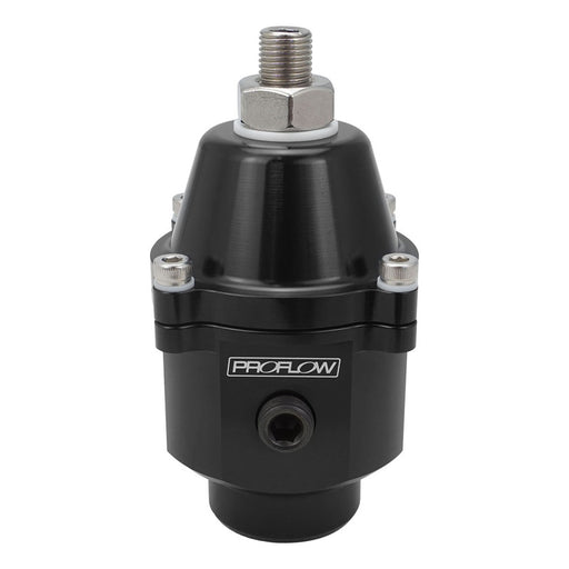 Proflow Fuel Pressure Regulator, Carburettor, 3-12 PSI, 2-Port, High Volume, AN8/AN10, Billet Aluminium, Universal - PFEFS13216