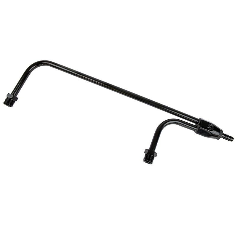 Proflow Fuel Line, Aluminium Anodised Black, -6AN ORB To 3/8 Barb Inlet Fitting, 1/8 NPT Gauge Port, Holley 4150 - PFEFS2197BK PFEFS2197BK