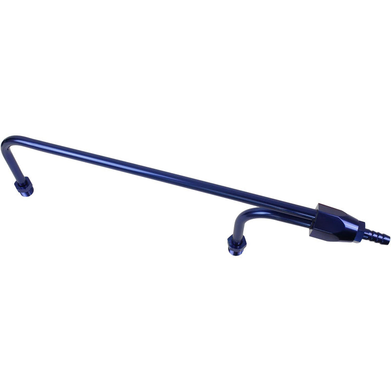 Proflow Fuel Line, Aluminium Anodised Blue, -6AN ORB To 3/8 Barb Inlet Fitting, 1/8 NPT Gauge Port, Holley 4150 - PFEFS2197B PFEFS2197B