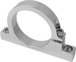 Proflow Fuel Filter Brackets, Single 61mm hole, Aluminium, Silver Anodised - PFEFS300-2 PFEFS300-2