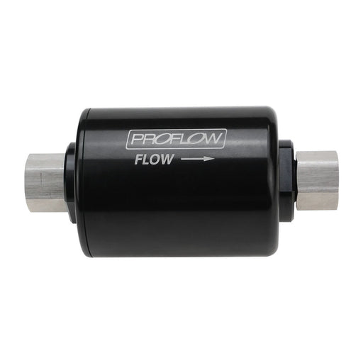 Proflow Billet Fuel Filter, Suits Ford Falcon, OEM Z373 Type M14x1.5 Or Universal, 40 Micron, Female AN6 Thread & M14x1.5 Unions - PFEFS373
