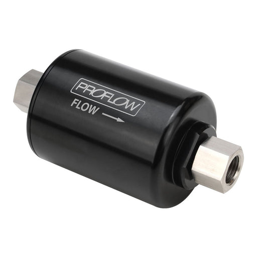 Proflow Billet Fuel Filter, Suits Ford Falcon, OEM Z373 Type M14x1.5 Or Universal, 40 Micron, Female AN6 Thread & M14x1.5 Unions - PFEFS373 PFEFS373