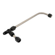 Proflow Fuel Line, 3/8 Stainless Steel Tube, Dual Feed, Black Fittings, Suits Holley 4160, 8-21/32 Centres, AN6 Inlet , 1/8 NPT Gauge Port With Plug - PFEFS41606 PFEFS41606