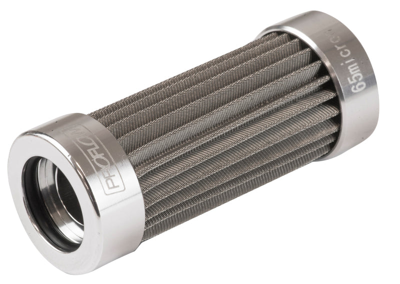 Proflow Fuel Filter Element, Billet Filters 302, Stainless Steel Mesh 65 microns, Each - PFEFS607 PFEFS607