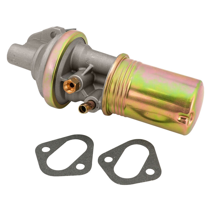 Proflow Fuel Pump, Mechanical, Replacement, Suits FE Ford 390, 427, 428, With Canister Fuel Filter, 6.5-8 PSI, 3/8'' Barb, 40 GPH/150 LPH, Each - PFEFS6706-FF