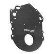 Proflow Billet Timing Cover, 1-Piece, For Ford Cleveland, 302/351C, Billet Aluminium, Black Anodised, Each - PFEFTCCBK PFEFTCCBK
