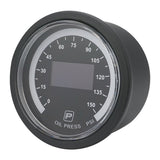 Proflow Pro Series Digital, Electrical Oil Pressure Gauge, 52mm, 0-150 PSI, w/Sensor, LED Backlight - PFEGA-1002