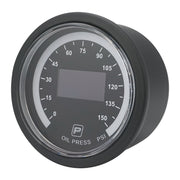 Proflow Pro Series Digital, Electrical Oil Pressure Gauge, 52mm, 0-150 PSI, w/Sensor, LED Backlight - PFEGA-1002