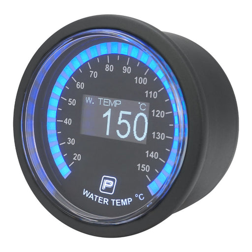 Proflow Pro Series Digital, Electrical Water Temperature Gauge, 52mm, 20-150 C, w/Sensor, LED Backlight - PFEGA-1003 PFEGA-1003