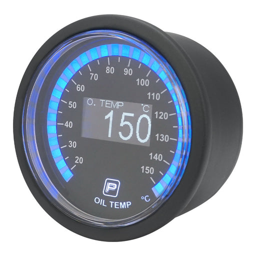 Proflow Pro Series Digital, Electrical Oil Temperature Gauge, 52mm, 20-150 C, w/Sensor, LED Backlight - PFEGA-1004 PFEGA-1004