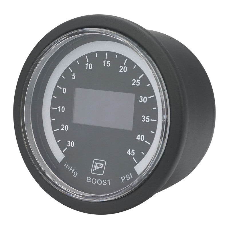 Proflow Pro Series Digital, Electrical Dual Boost & Air/Fuel Ratio Gauge, 52mm, PSI, w/ Sensor, LED Backlight - PFEGA-1007