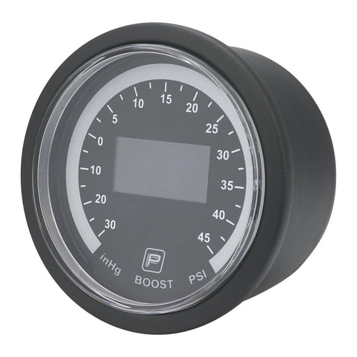Proflow Pro Series Digital, Electrical Dual Boost & Air/Fuel Ratio Gauge, 52mm, PSI, w/ Sensor, LED Backlight - PFEGA-1007