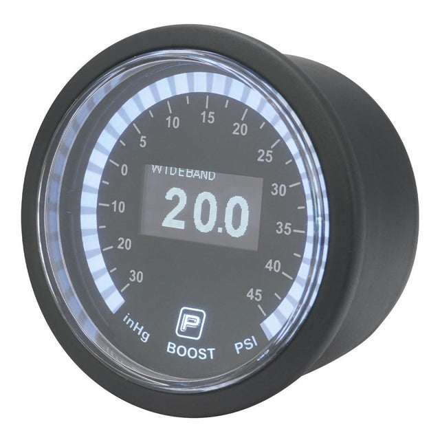 Proflow Pro Series Digital, Electrical Dual Boost & Air/Fuel Ratio Gauge, 52mm, PSI, w/ Sensor, LED Backlight - PFEGA-1007 PFEGA-1007