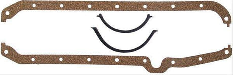 Proflow Oil Pan Gasket Set, Cork/Rubber, Chevrolet V8, 283 to 400ci, Set - PFEGK6150 PFEGK6150