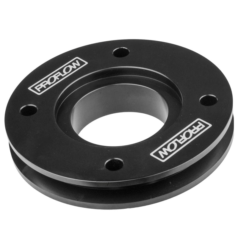 Proflow Air Conditioning Pulley, V Belt suits Billet Gilmer Drives, For Holden V8, Black - PFEGK80258ACBK PFEGK80258ACBK