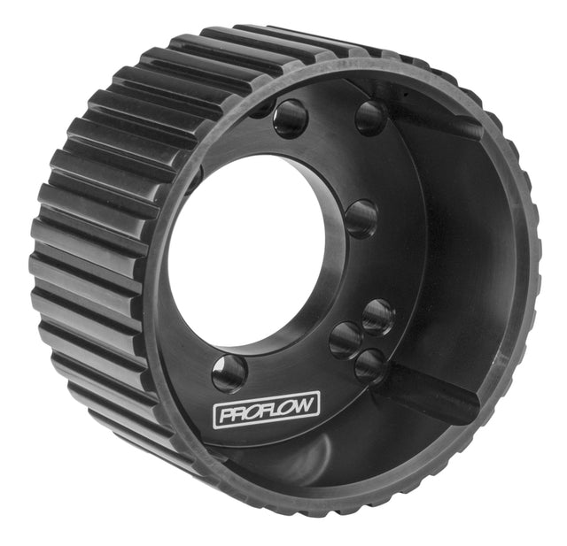 Proflow Gilmer Billet Crank Pulley Short, Black - PFEGK9500BK PFEGK9500BK