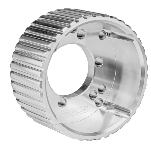 Proflow Gilmer Billet Crank Pulley Short, Silver - PFEGK9500 PFEGK9500