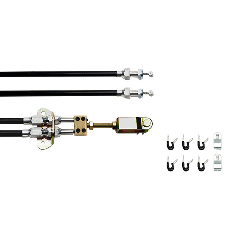 Proflow Universal Hand Brake Cable Kit With Mounts, Wilwood Style, Disc Or Drum, Cut To Length, 96 inch length, Kit - PFEHBK-CABLE