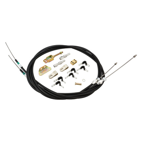 Proflow Universal Hand Brake Cable Kit With Mounts, Wilwood Style, Disc Or Drum, Cut To Length, 96 inch length, Kit - PFEHBK-CABLE PFEHBK-CABLE