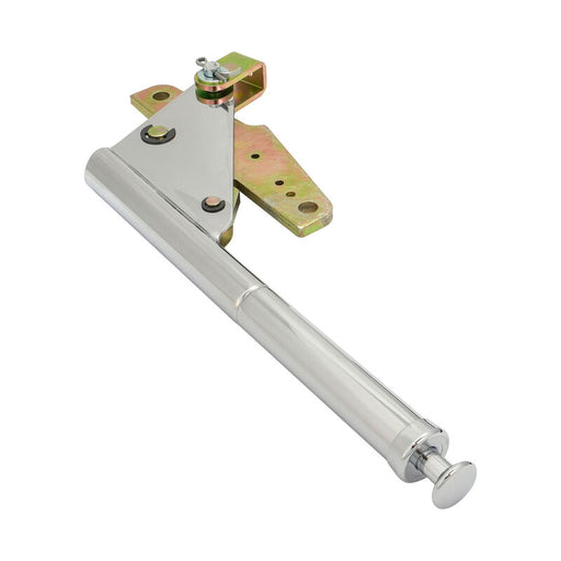 Proflow Universal Emergency Hand Brake Kit, Floor Mount, Chrome, with Cable Mounting, Kit - PFEHBK
