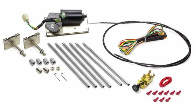 Proflow Universal Hot Rod Windscreen Wiper Set, Remote 2 speed, Cable Driven Self Park, Kit - PFEHRW-400 PFEHRW-400