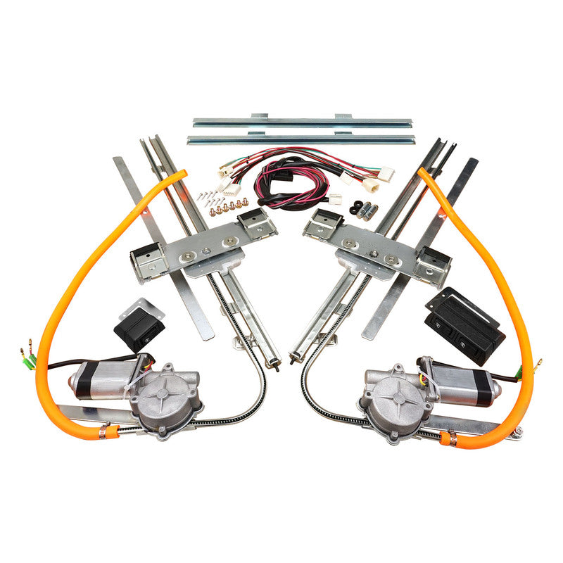 Proflow Universal Hot Rod Electric Power Window Conversion system, Black Switch, Project Car, Kit - PFEHRW-450 PFEHRW-450