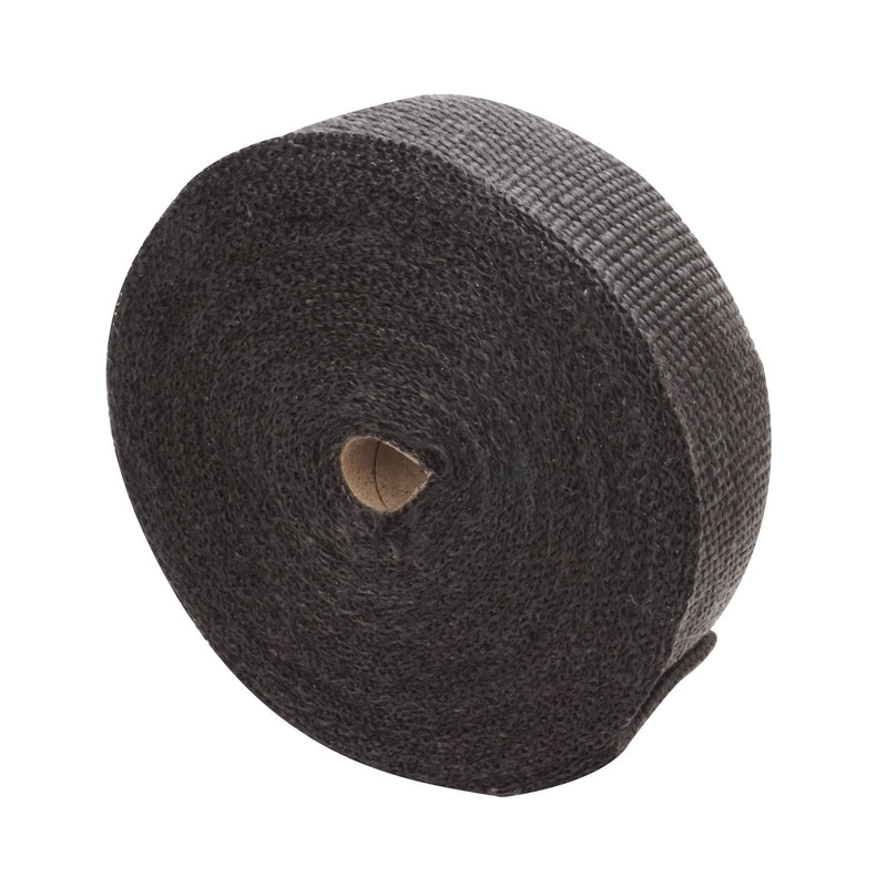 Proflow Exhaust Wrap, Fiberglass Composite, 650 Degrees Celsius, 2 in × 25 ft Roll, Black, 10 Locking Tie Kit - PFEHS-112025BK