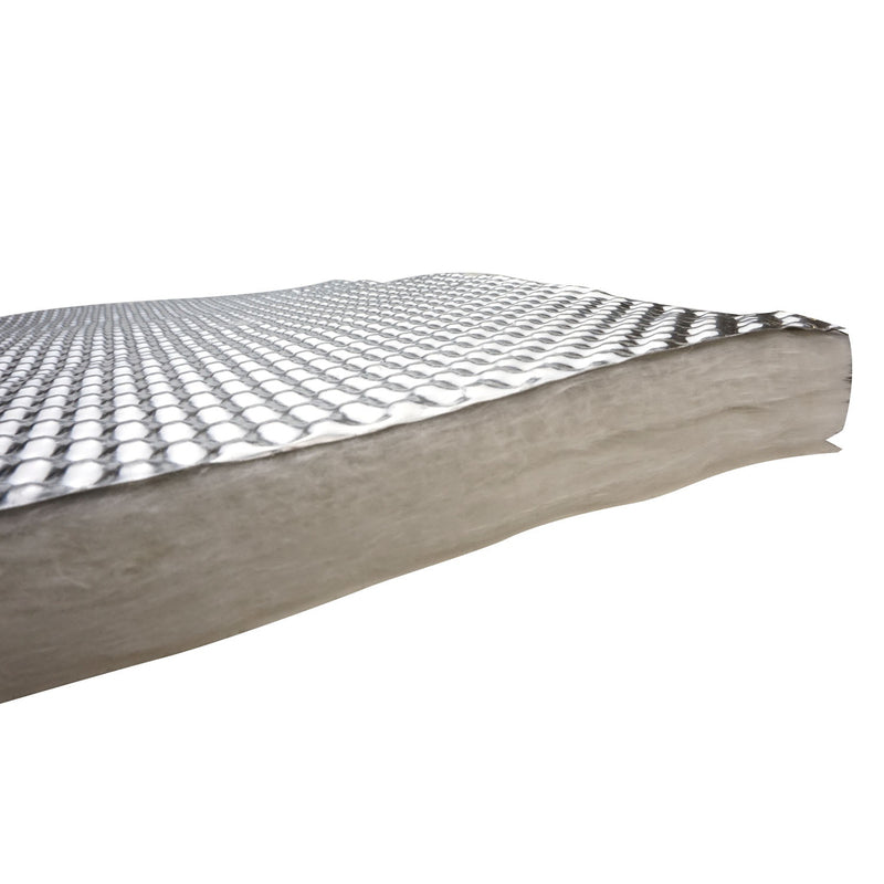 Proflow Aluminium Cool Heat Barrier, 23in. × 24in. Sound Barrier, 1, 500 C, 4.5mm Thick, Self-Adhesive - PFEHS-342324