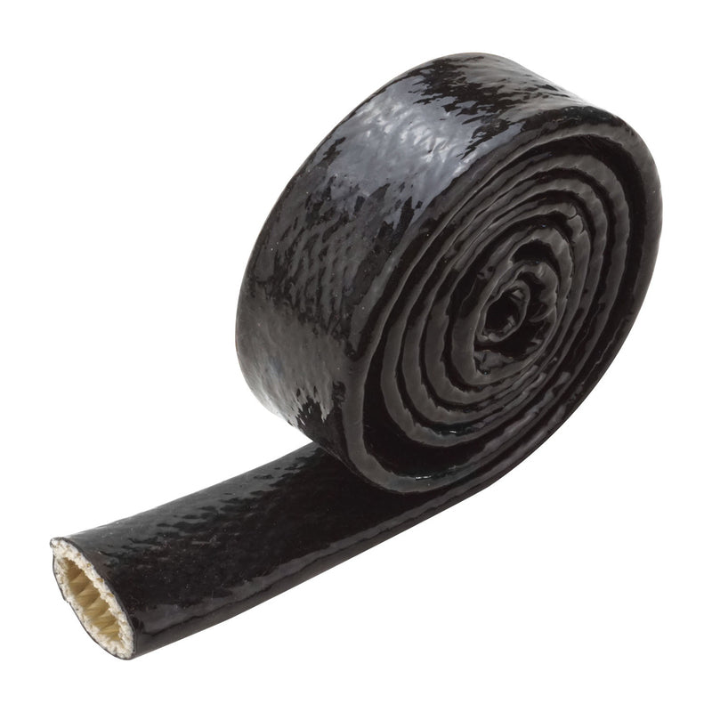Proflow Heat Protection, Heat Sleeve, Silicone, 260 Degrees Celsius, Slip-on, Black 4 ft Length, 10mm ID - PFEHS-4110 PFEHS-4110