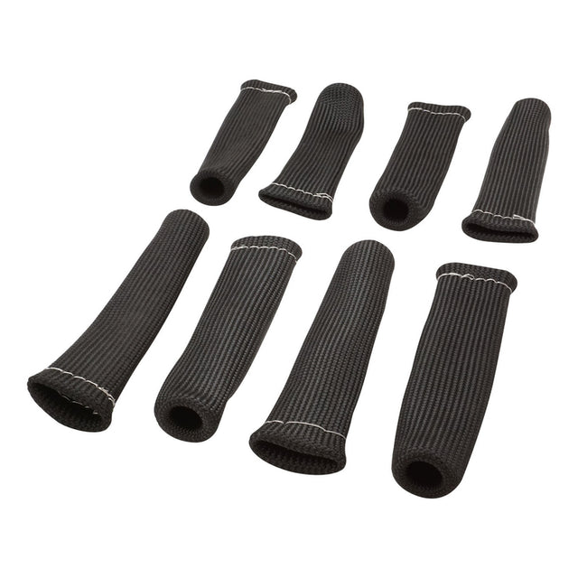 Proflow Spark Plug Boot Heat Shields, 640 C, Black, 1 in. i.d, 8 in Length, Set of 8 - PFEHS-630108 PFEHS-630108