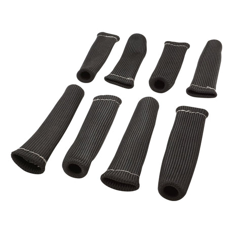 Proflow Spark Plug Boot Heat Shields, 640 C, Black, 1-1/4 in. i.d, 8 in Length, Set of 8 - PFEHS-630208 PFEHS-630208