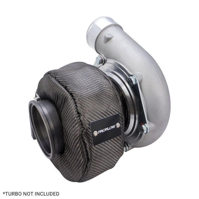 Proflow Turbo Heat Shield Beanie, Carbon Fibre Turbo Blanket, T3/T4, GT30-35/GT40 - PFEHS-BST-CB-T3T4