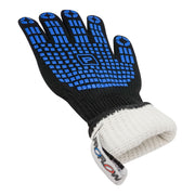 Proflow Heat Protection, High Temp Work Gloves, Aramid Fibre Silicone Pads, 800 Degrees Celsius, Long Length, One Size, Pair - PFEHS-G800