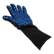 Proflow Heat Protection, High Temp Work Gloves, Aramid Fibre Silicone Pads, 800 Degrees Celsius, Long Length, One Size, Pair - PFEHS-G800