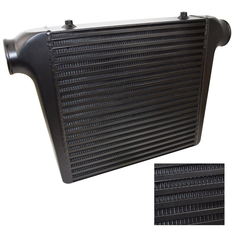 Proflow Intercooler, Bar & Plate, 450 x 300 x 100mm, 3.0'' Outlets, Aluminium, Universal, Black - PFEIC450300-1BK PFEIC450300-1BK