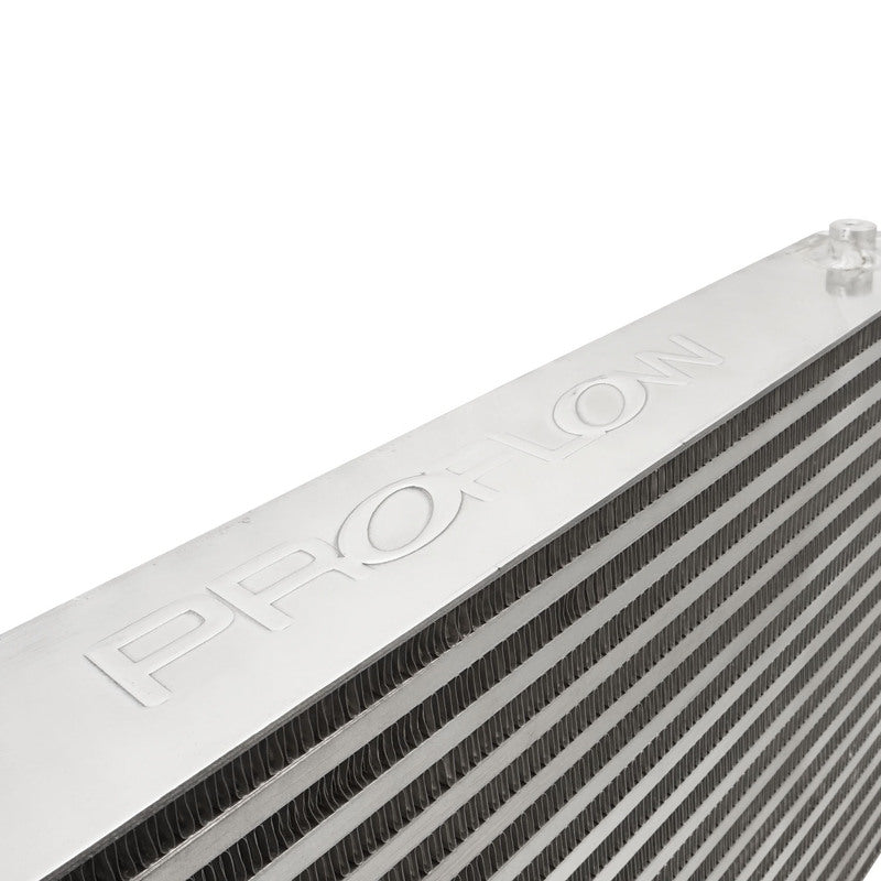 Proflow Intercooler Race Series, Aluminium Universal Bar and Plate 600 x 300 x 100mm 3in. Outlets, Natural - PFEIC600300-1