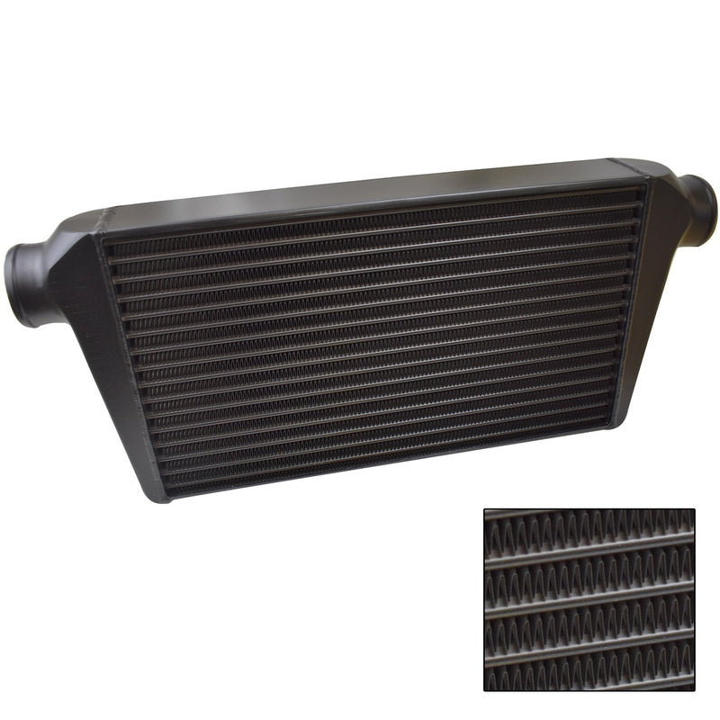 Proflow Intercooler Race Series, Universal Bar & Plate, 600 x 300 x 125mm, 3in. Outlets, Aluminium Black - PFEIC600300-2BK PFEIC600300-2BK