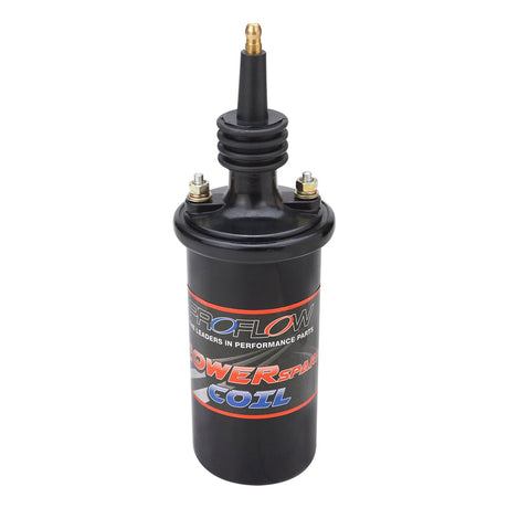 Proflow Ignition Coil, Power Striker 3 Black, Canister, Round, Oil Filled, 45,000V, 140mA, Each - PFEIC8223-BK PFEIC8223-BK