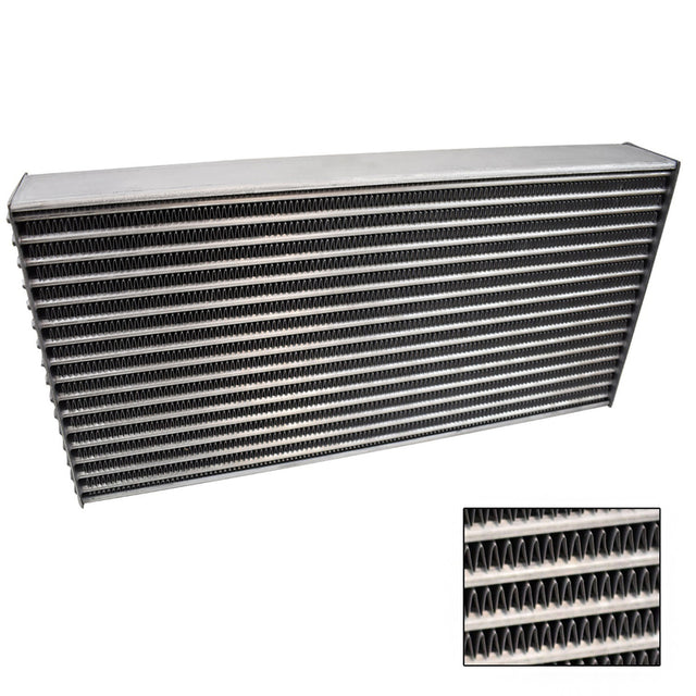 Proflow Intercooler Aluminium Natural, Universal Bare & Plate Core Only 600 x 300 x 76mm - PFEICORE-1 PFEICORE-1
