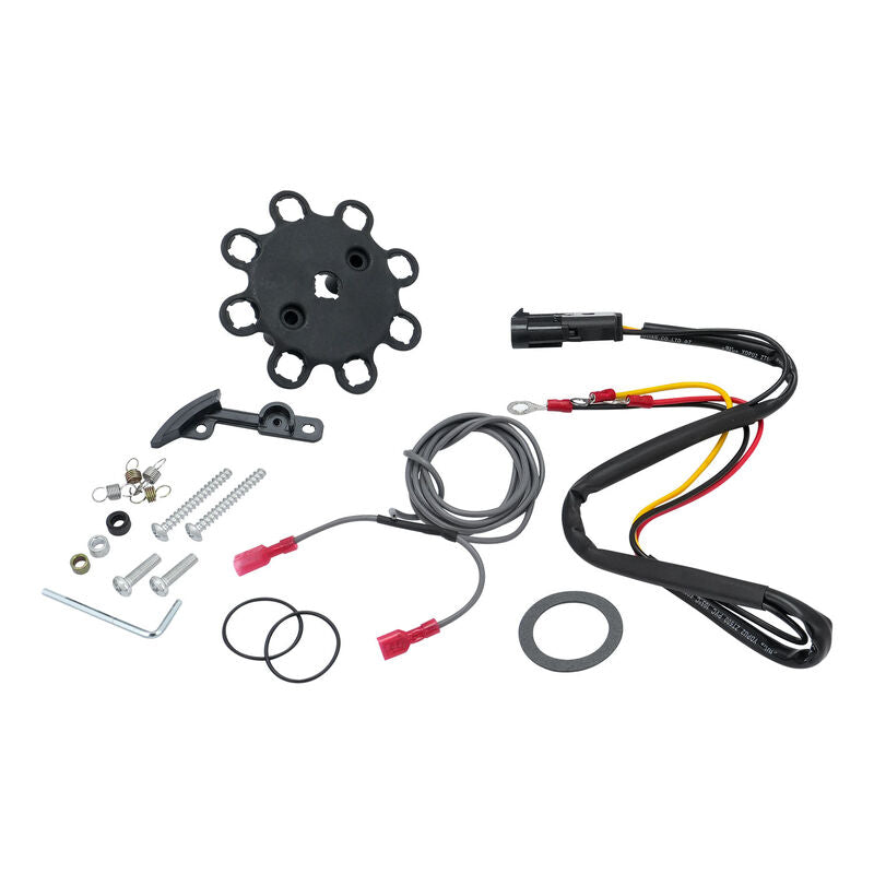 Proflow Distributor, Billet Aluminium, Black Cap, HEI Ready-to-Run Black, Vacuum Advance, SB & BB For Chevrolet V8 - PFEID220R