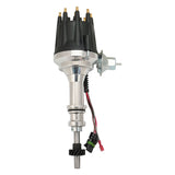 Proflow Distributor, Billet Black, HEI Ready-to-Run, Vacuum Advance, For Ford 302 351 Cleveland Early Large Shaft - PFEID310R PFEID310R