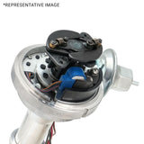 Proflow Distributor, Billet Black, HEI Ready-to-Run, Vacuum Advance, For Ford 302 351 Cleveland Early Large Shaft - PFEID310R