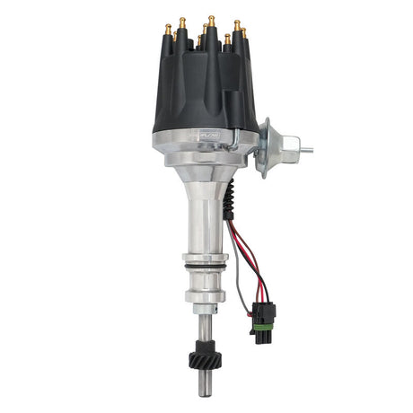 Proflow Distributor, Billet Aluminium, Black Cap, HEI, Ready-to-Run, Vacuum Advance, For Ford 351 Windsor - PFEID420R PFEID420R
