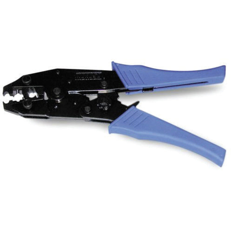 Proflow Wire Ignition Lead Crimping Tool, Steel, Cushion Handle, Adjustable Ratchet Mechanism, Removable Crimping/Stripping Jaw - PFEIGCRIMP PFEIGCRIMP